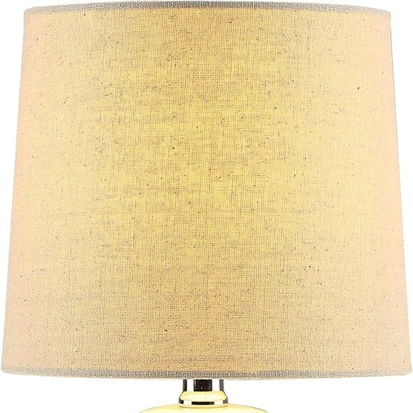 GEOMETRIC WHITE CERAMIC TEXTURED DESK BEDSIDE LIVING ROOM TABLE LAMP  NWT - Picture 2 of 6